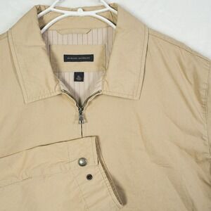 Vtg Y2k Banana Republic Mens Harrington Jacket Size XL Tan Full Zip 2003